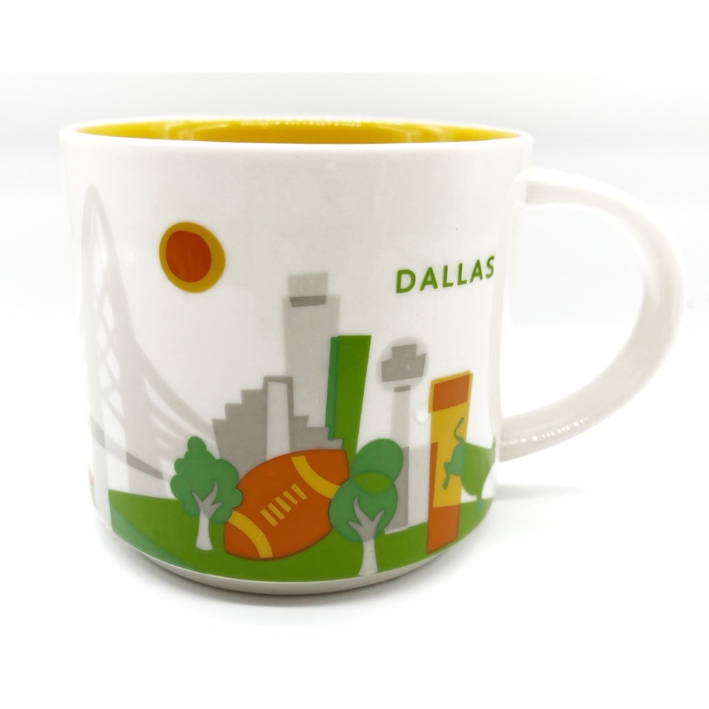 Starbucks 14oz Coffee Mug - DALLAS YOU ARE HERE Collectible